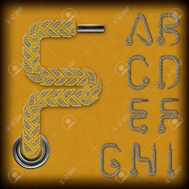 shoe lace alphabet letters part 1