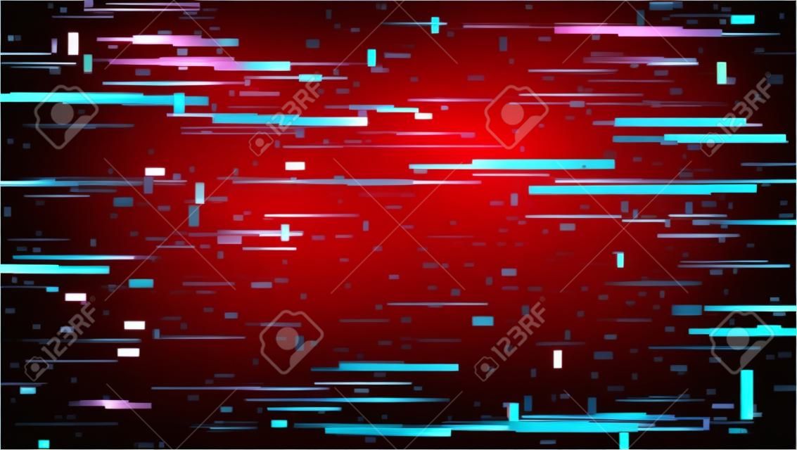 Creative vector illustration of tv screen glitch noise texture isolated on transparent background. Art design. Digital no signal static error. Television decay noise. Abstract concept graphic element