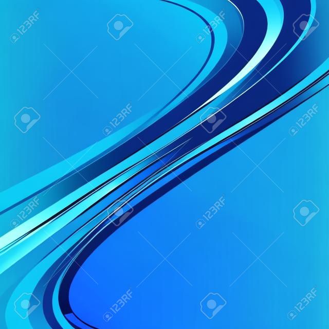 blue wave background elegant modern vector design illustration