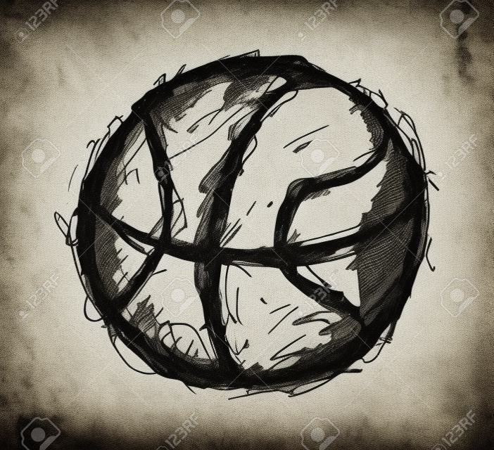 Grunge баскетбол каракули
