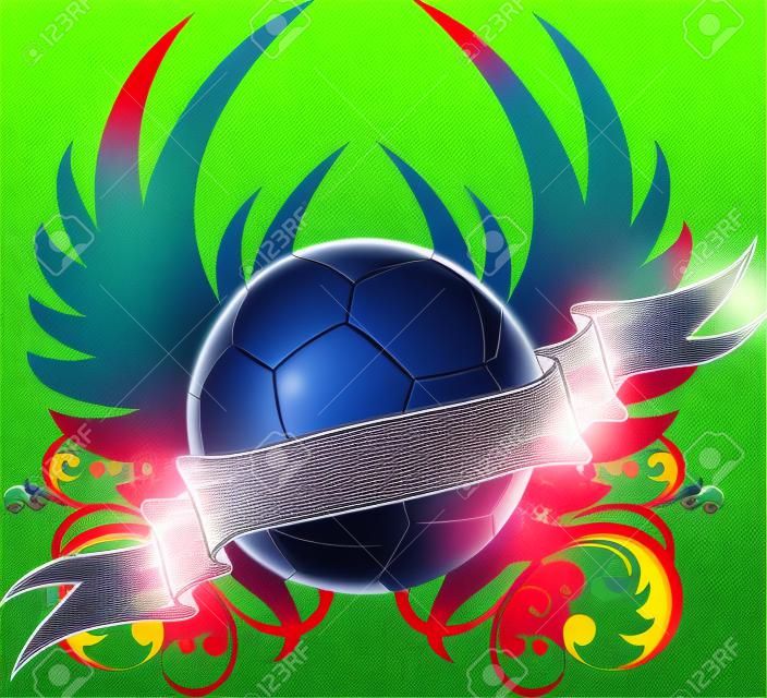 winged soccer ball design