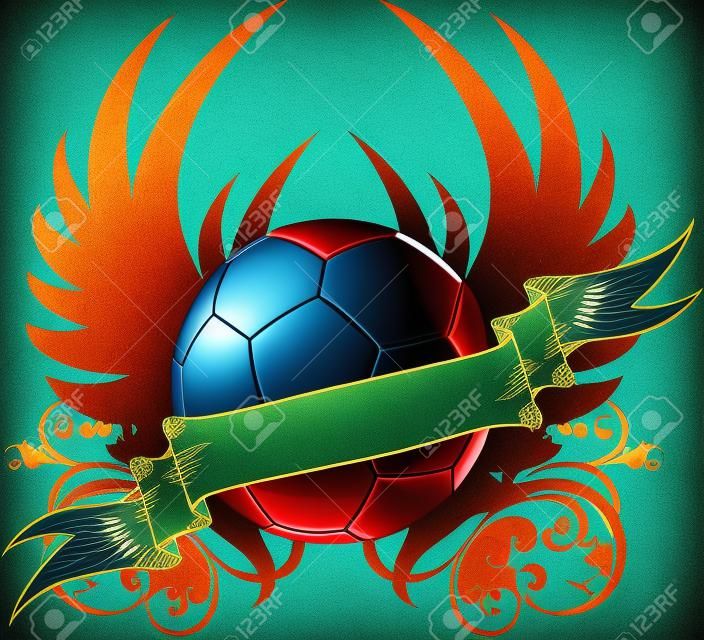 winged soccer ball design
