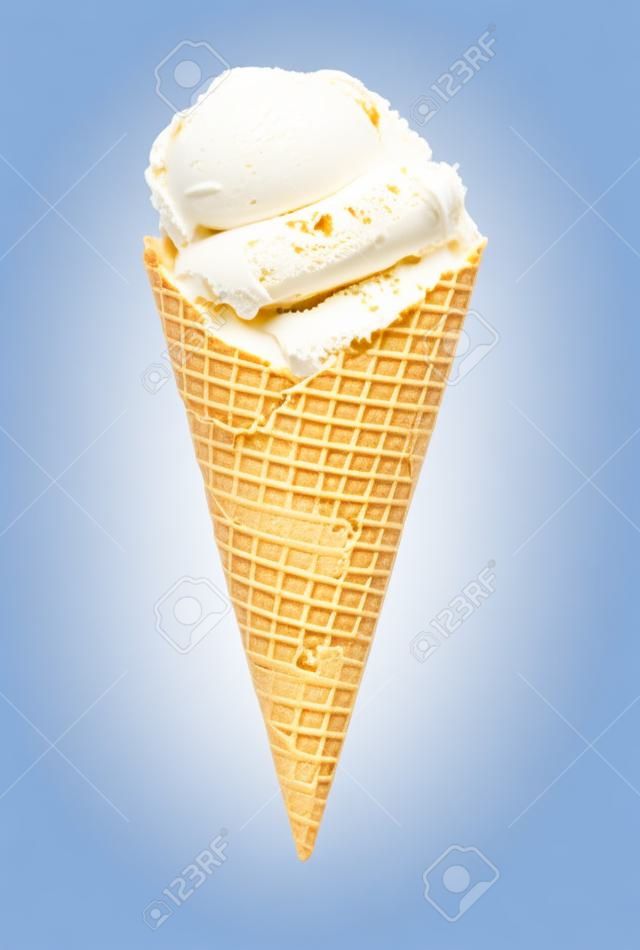 Delicious ice cream isolated on white background