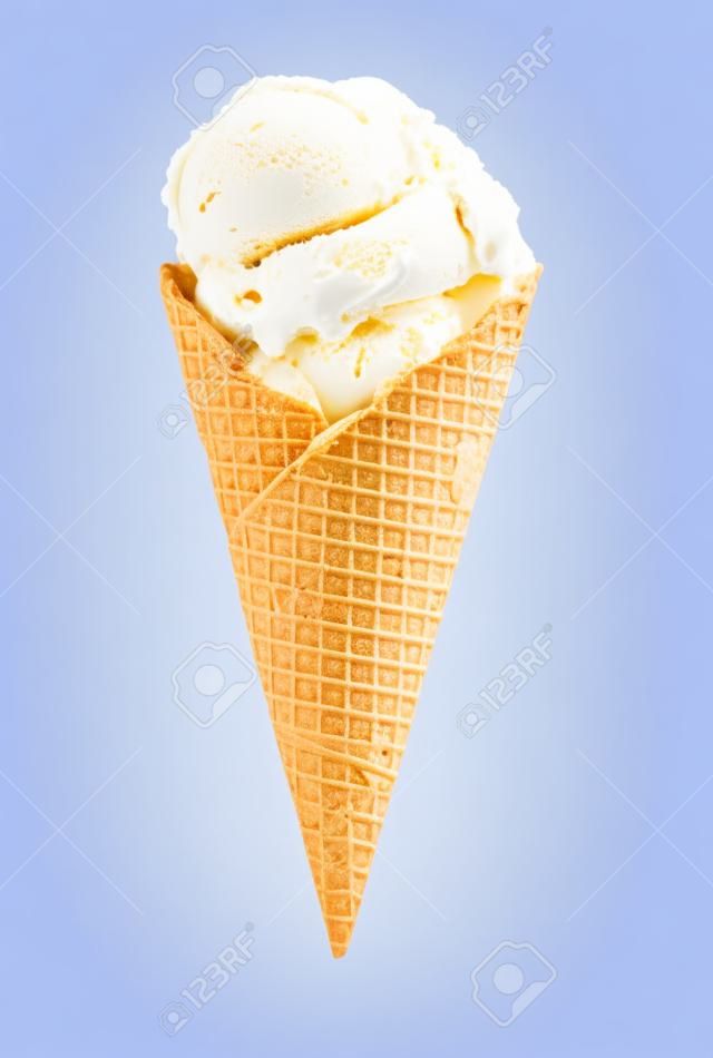 Delicious ice cream isolated on white background