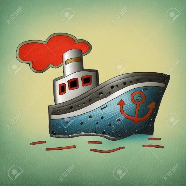 doodle Steamship
