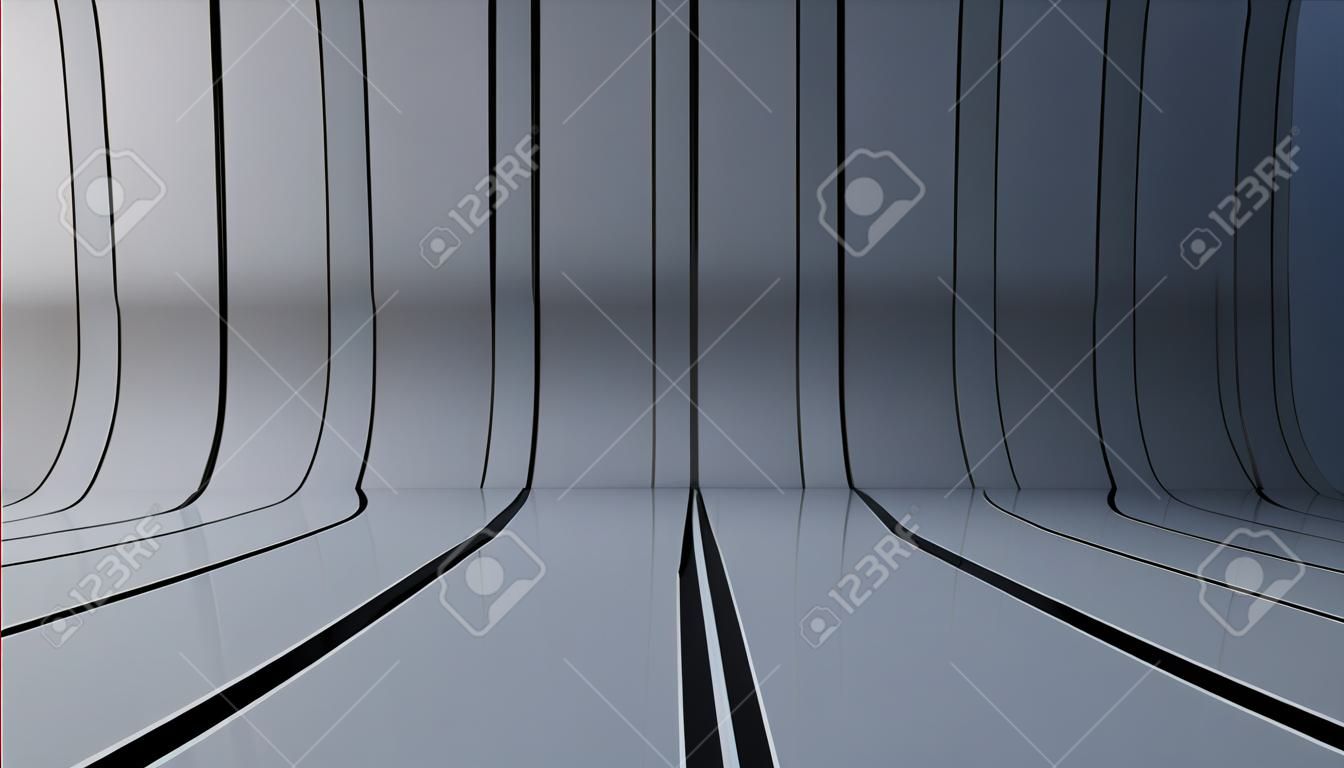 Glossy background with lines that curve upward