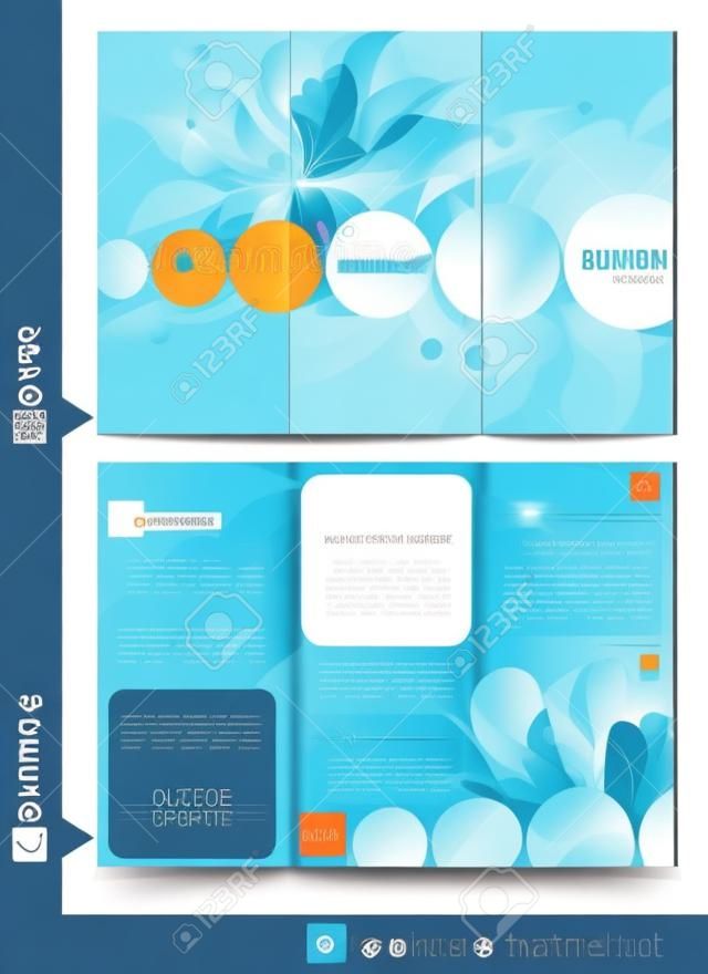 Brochure design template. Vector ilustración.