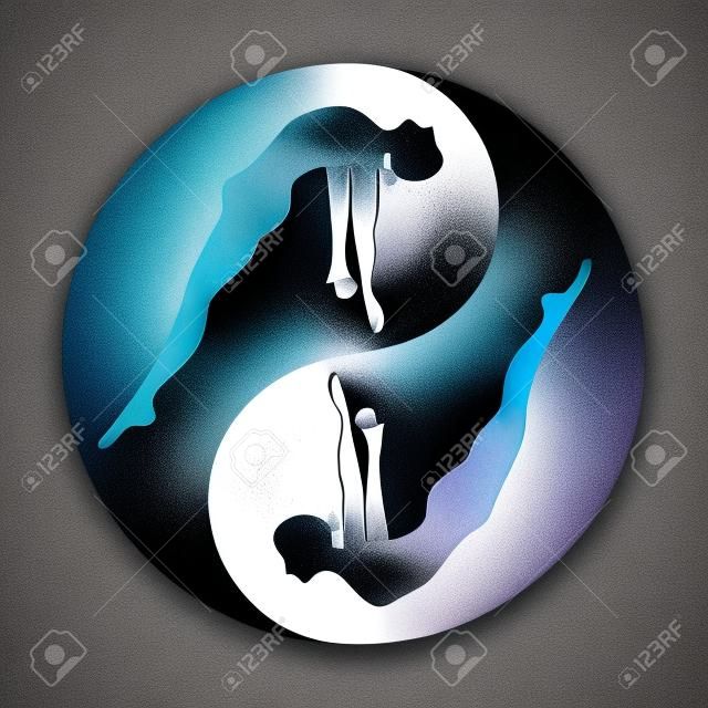 Yin Yang Erkek ve Dişi sembol