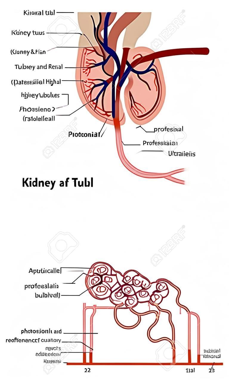 Anatomia del rene e del tubulo renale