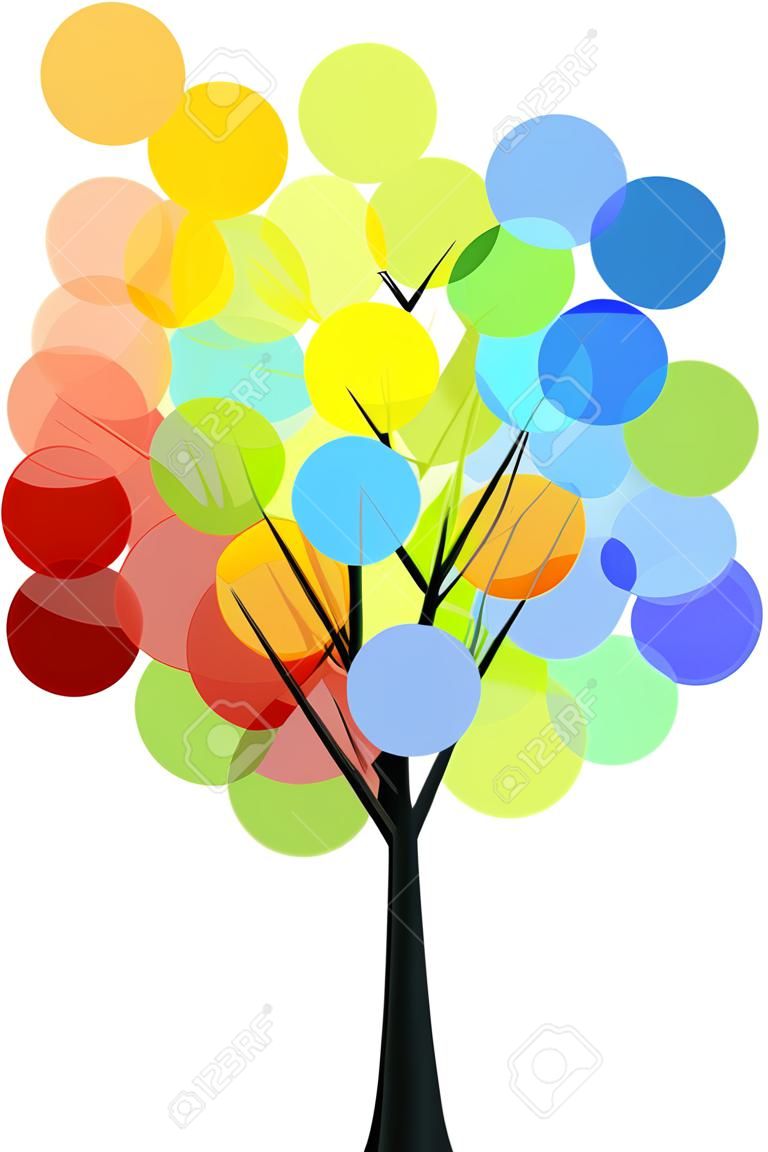 Regenbogenfarben Baum