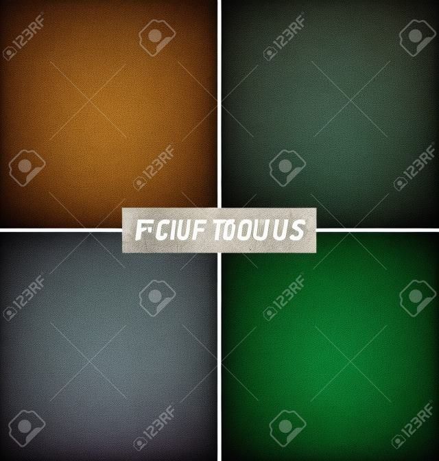 Quattro grunge texture impostato su diversi colori