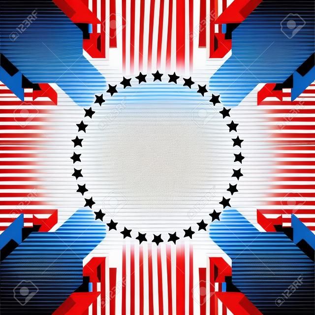 vector american independence day with empty area for text