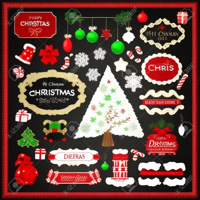 Set of Christmas Design-Elemente