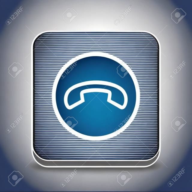 Pictograph of phone. Vector concept illustration for design. Eps 10