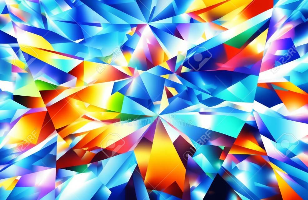3D illustration diamond texture zoom