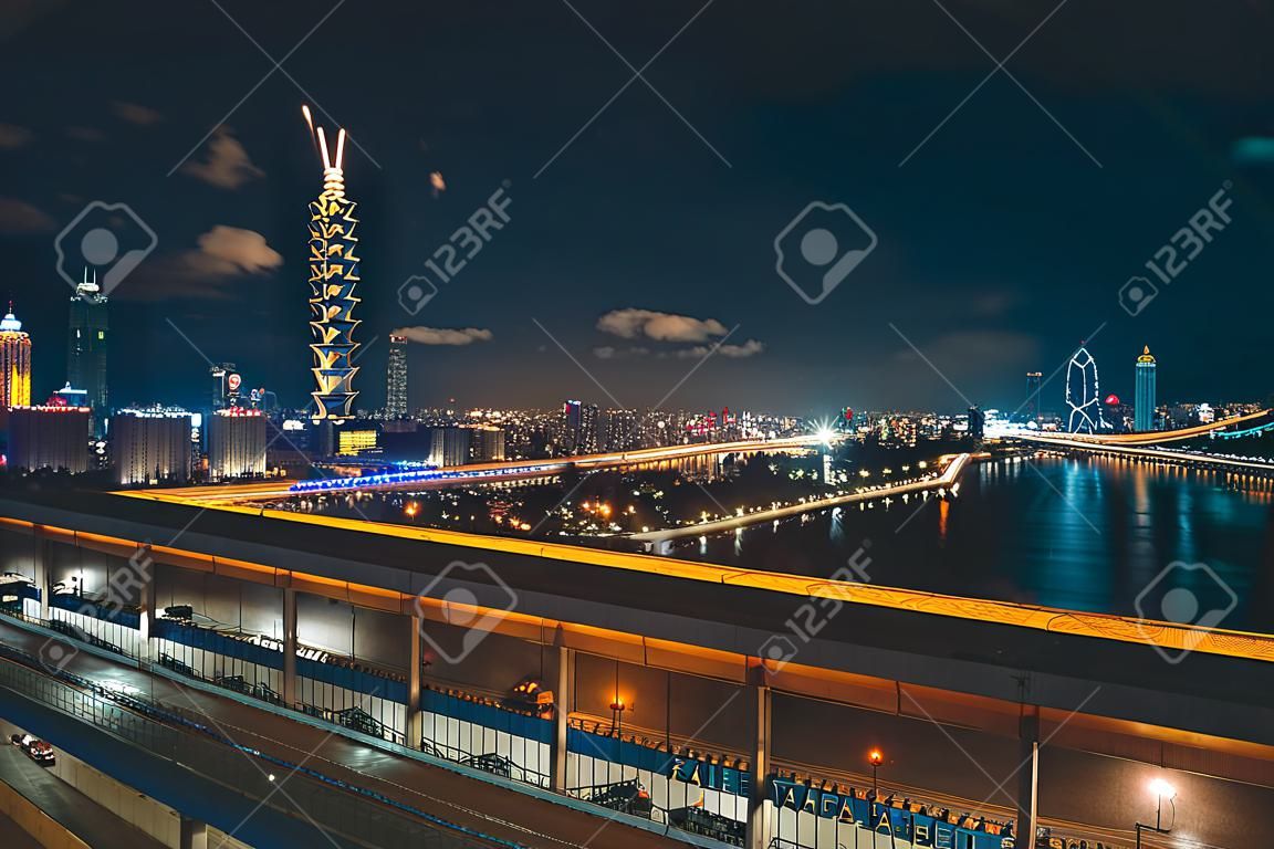Evening cityscape of Taipei