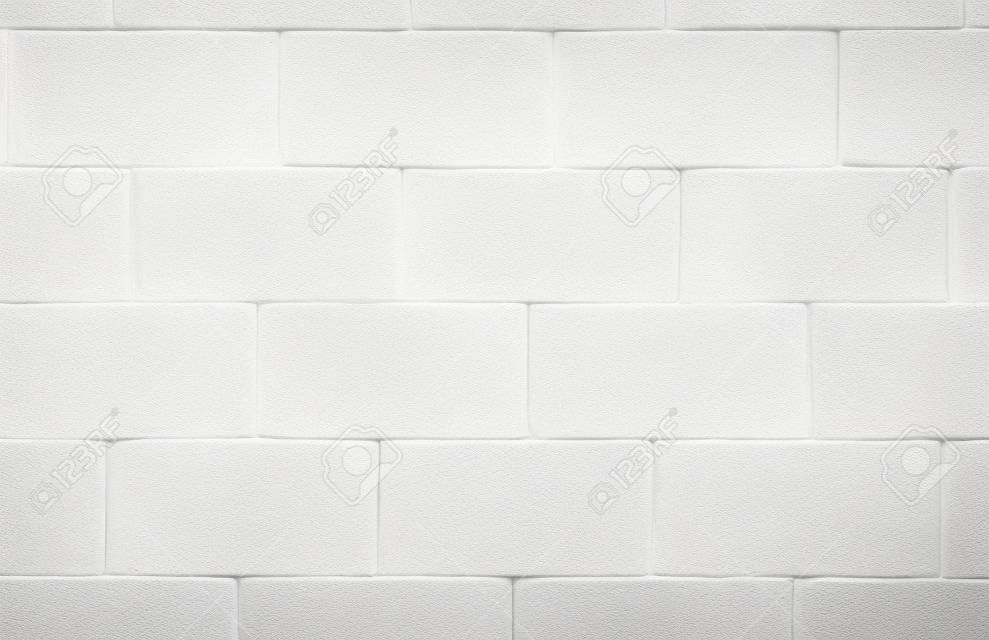 白色混凝土砌块墙体背景纹理