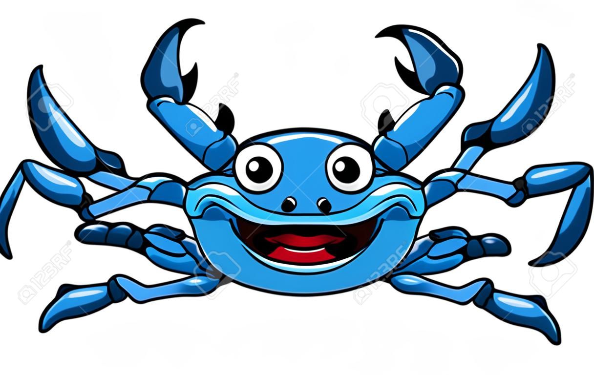 卡通快樂藍蟹