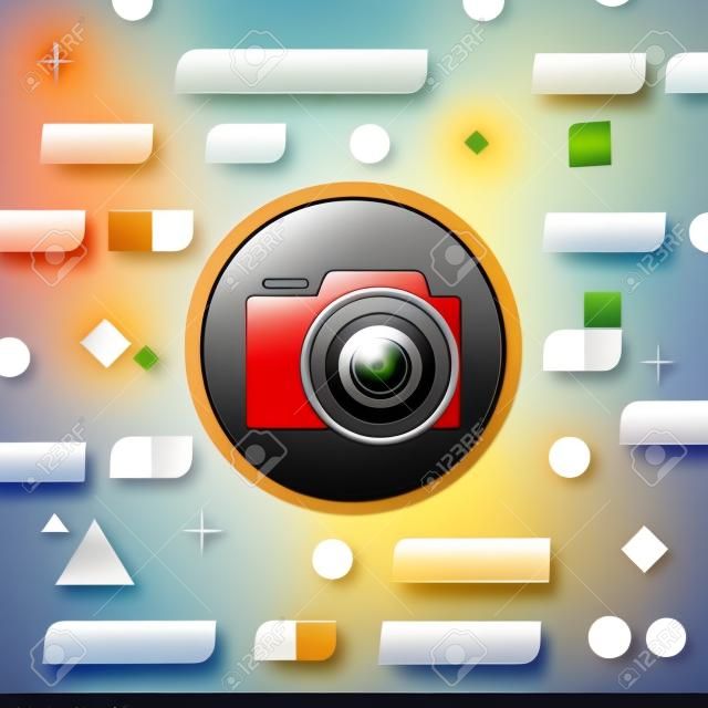 fotocamera vector pictogram
