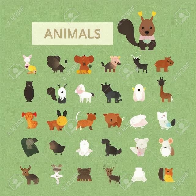 Leuke dieren illustratie.