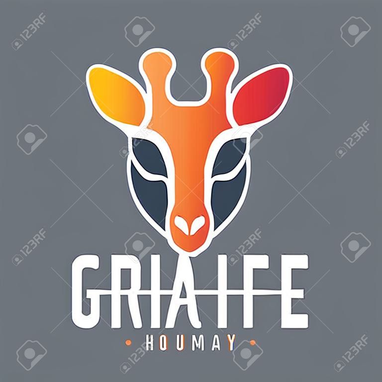 Giraffe animal house logo design