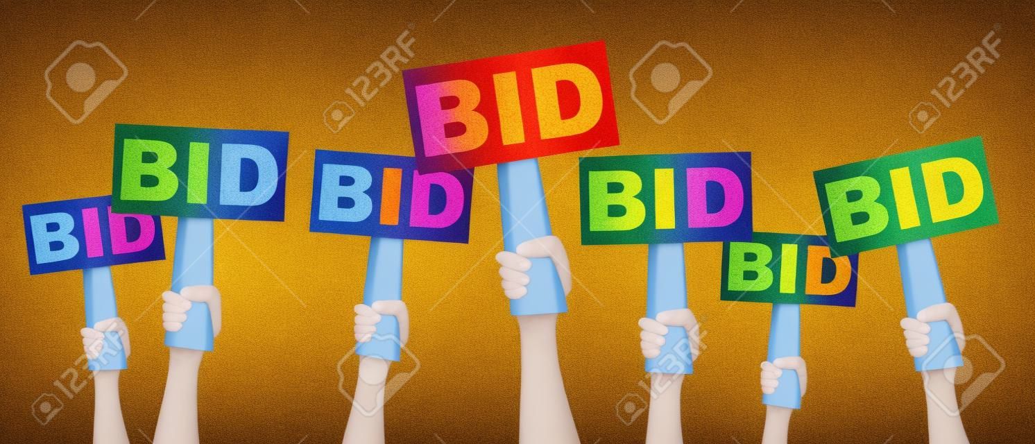 控股BID標誌從拍賣買手