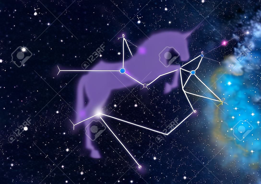 Saggitarius (Centaur The Archer) Zodiac constellation. Saggitarius sign corresponds to period from 22 November to 22 December. Picture of star sky area looks as at the real night sky with stars whose brightness, colors and positions correspond to real sta