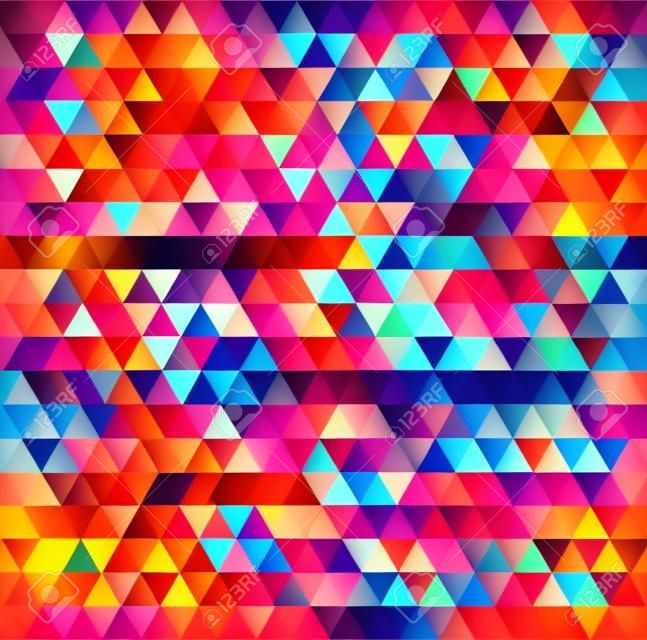Abstract colorful background. Red triangles pattern