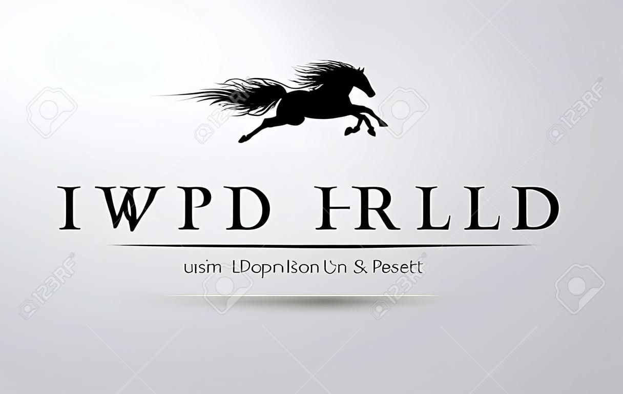 Design de logotipo de cavalo