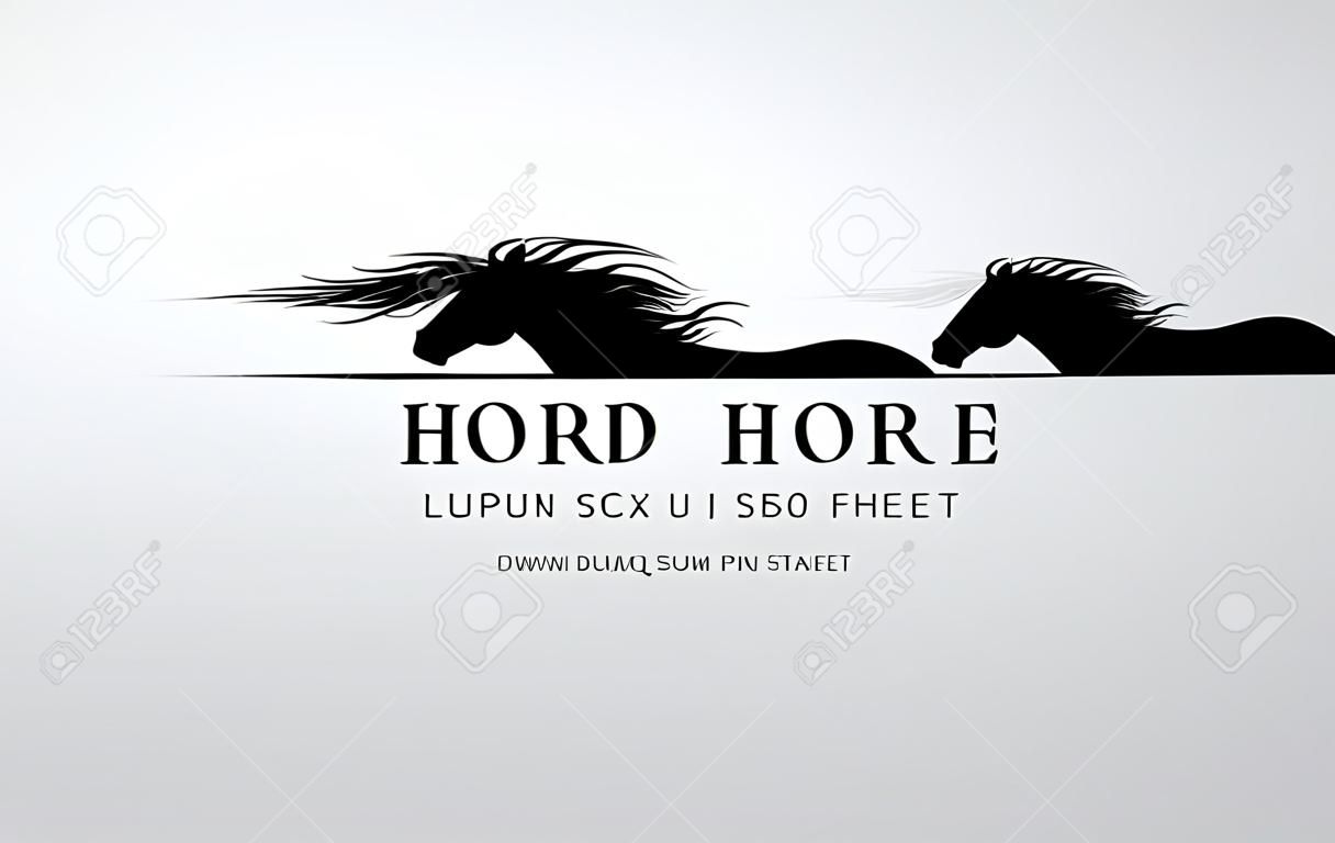 Design van het paardenlogo