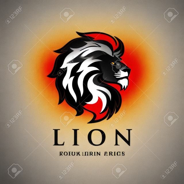Lion logo design.