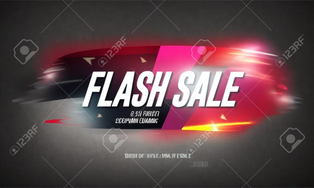 Design de modelo de banner de venda em flash