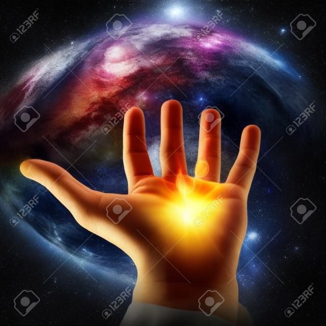 Hand full of nothing but witlh all the world in front of you hands