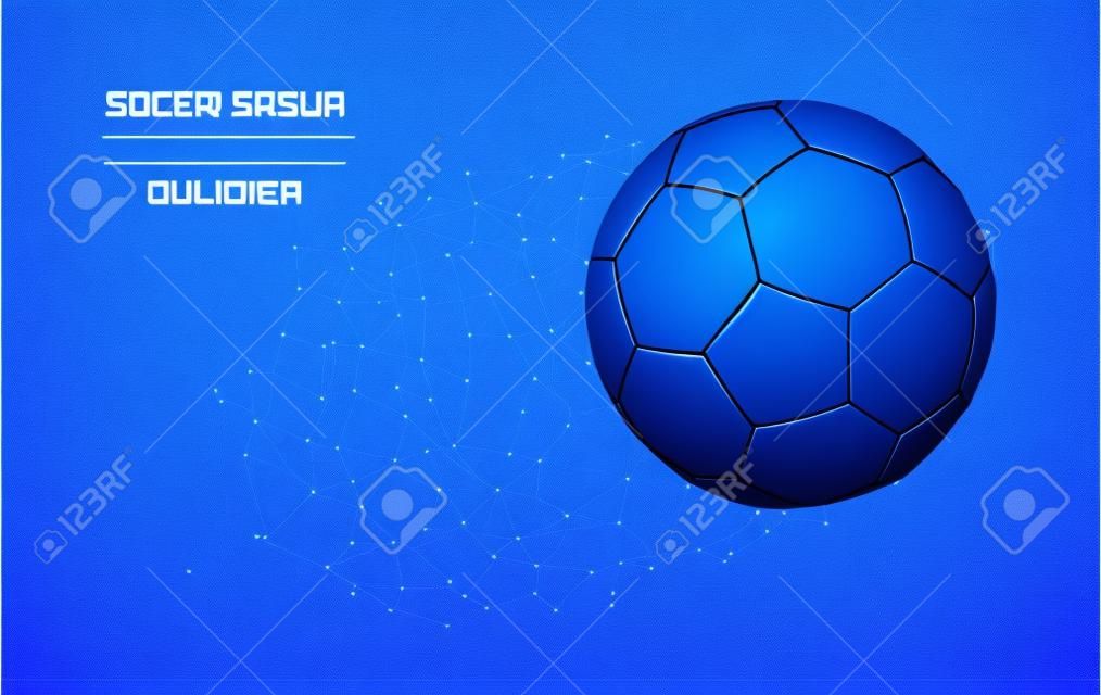Ballon de football foncé lueur taille 4
