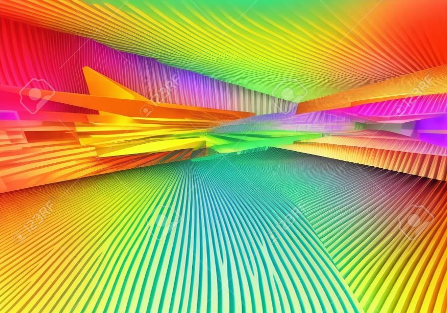 Computer generated immagine astratta moderna. Tridimensionale struttura frattale