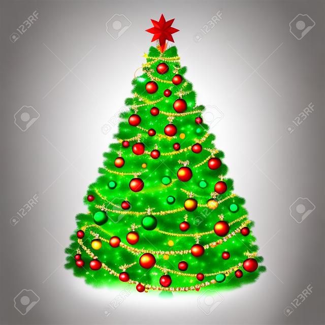 Beautiful Christmas Tree EPS 10