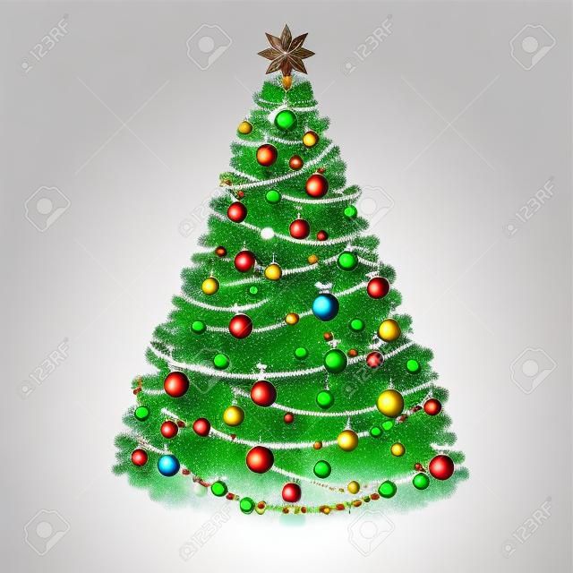 Beautiful Christmas Tree EPS 10