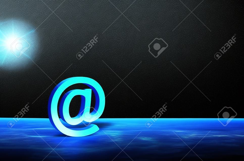 E-mail symbool bij commerciële. internet correspondentie. Contacten voor het bedrijfsleven. Internet en wereldwijde communicatie technologieën, digitalisering van economie en processen.