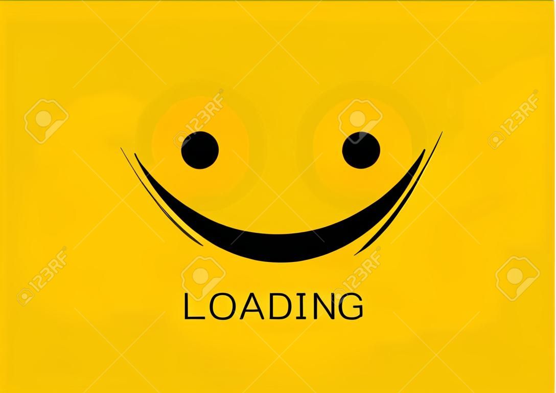 Loading icon - Smile Face, vector