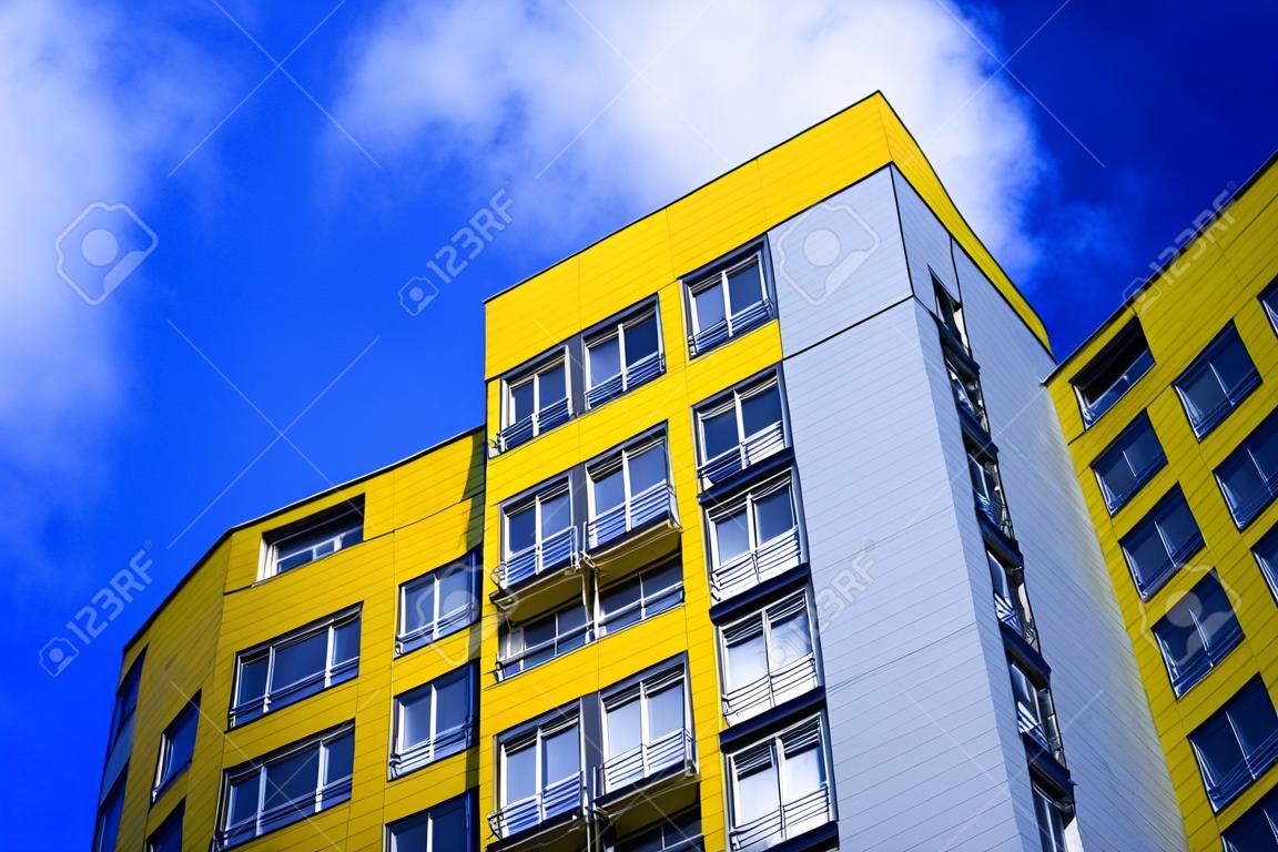 Yellow apartament house