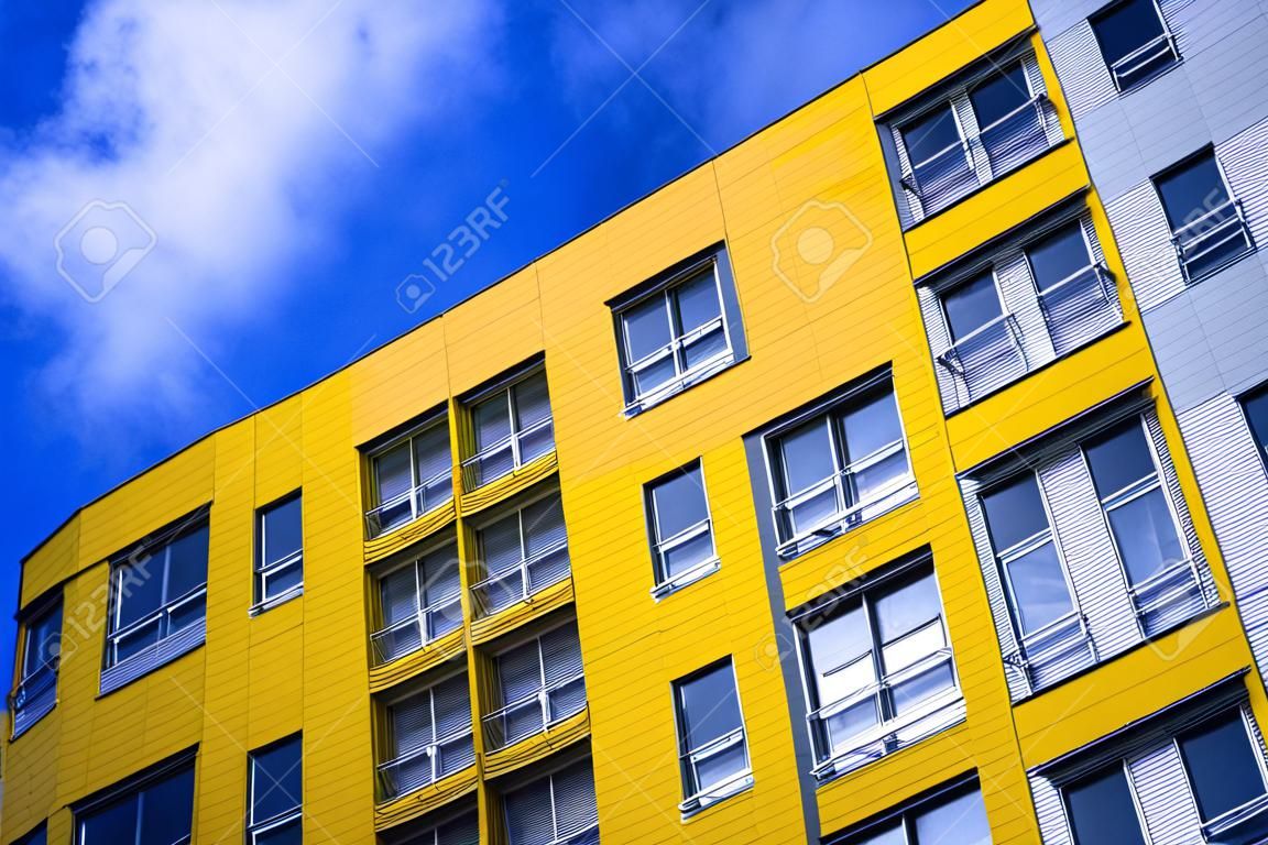 Yellow apartament house