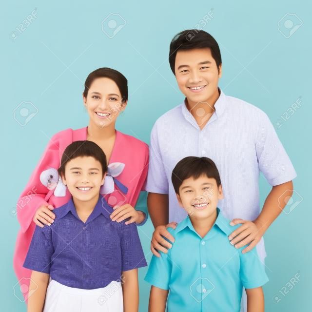 幸せな家族の肖像画