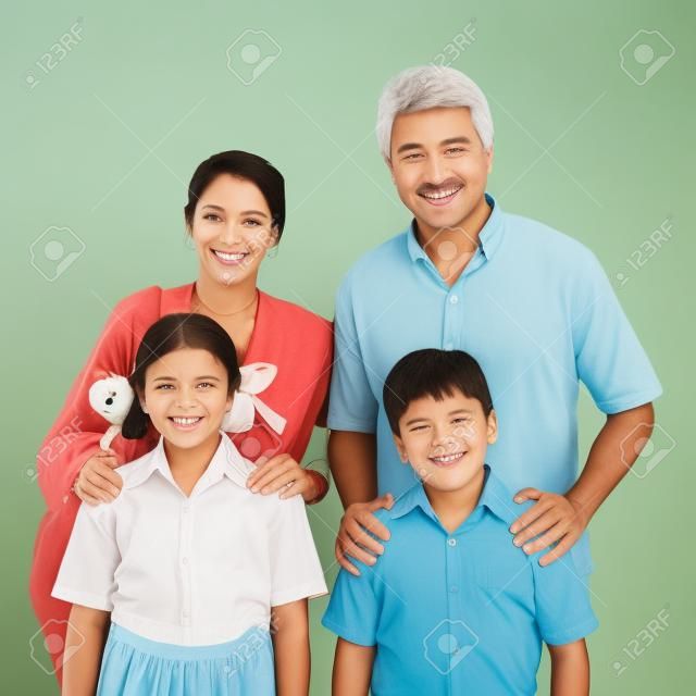Retrato de una familia feliz