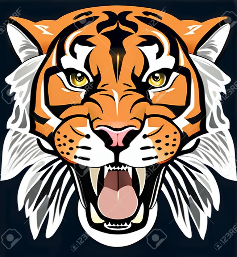 Portret uśmiechu, tygrys szabla