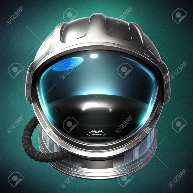 Conceito de capacete espacial vintage