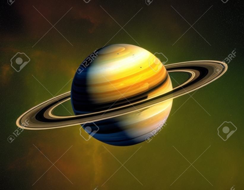 Vintage Satürn gezegeni kavramı