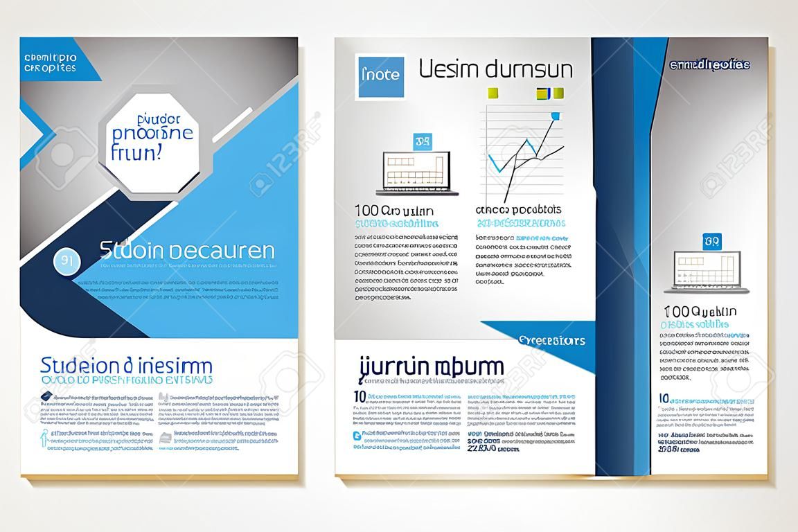 Vecteur Brochure Flyer Disposition de conception template.infographic