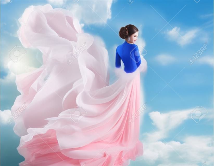 Kobiety Fantasy Latający togi, Macha Sukienka Dmuchanie na wiatr
