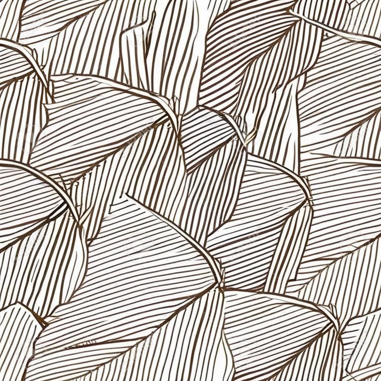 Vector illustratie bladeren van palm boom Naadloos patroon