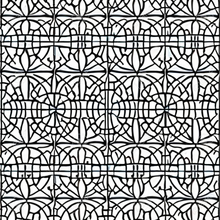 Patrón de baldosas de cerámica de mosaico antiguo. Adorno de vidrio decorativo. Textura antigua abstracta.